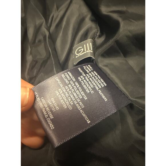 Kenneth Cole NY Down Puffer Jacket Coat w/Faux Fur Trim Hood Sz S - Picture 8 of 9